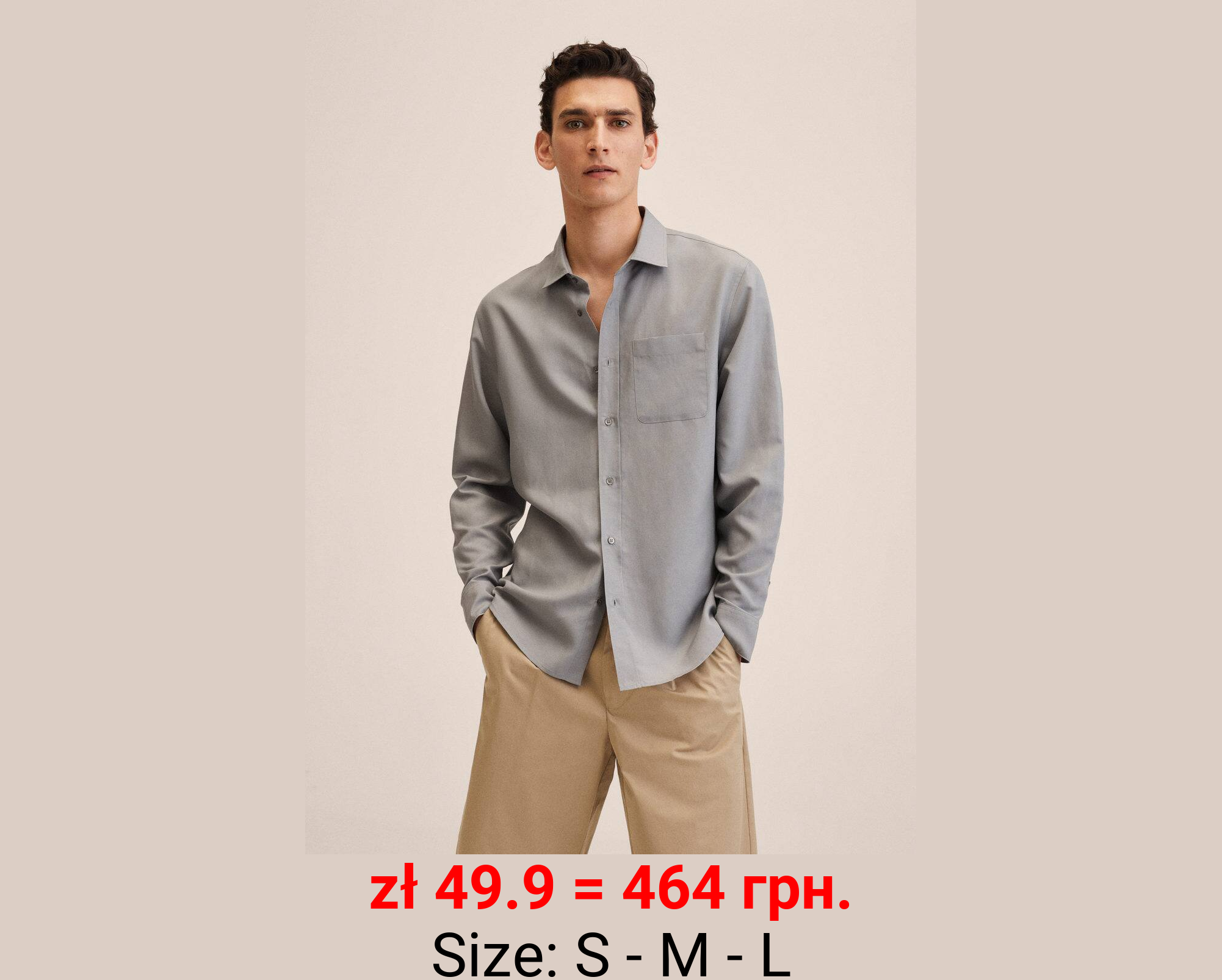 Camisa lyocell lino bolsillo