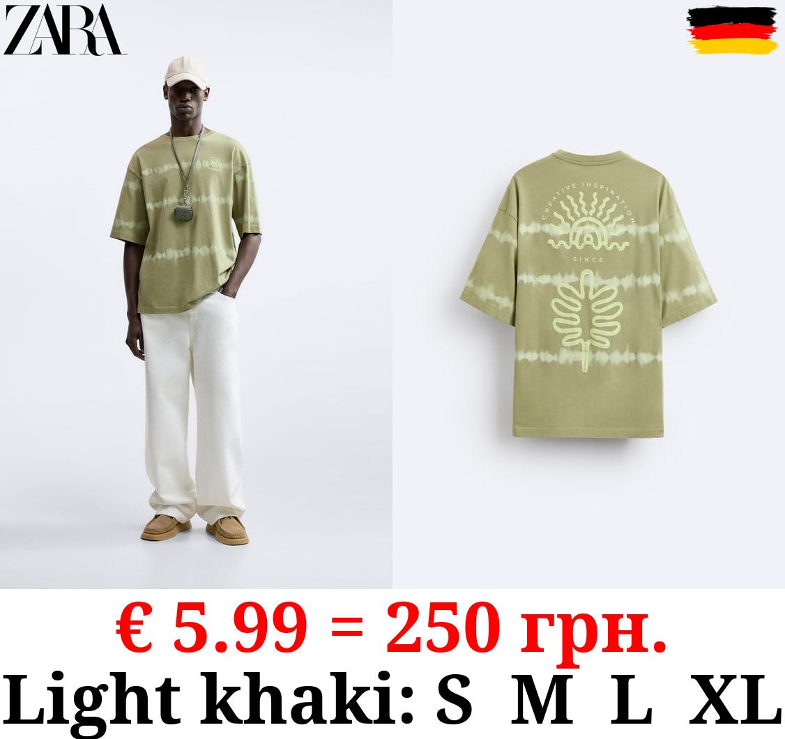 TIE-DYE STRIPED T-SHIRT