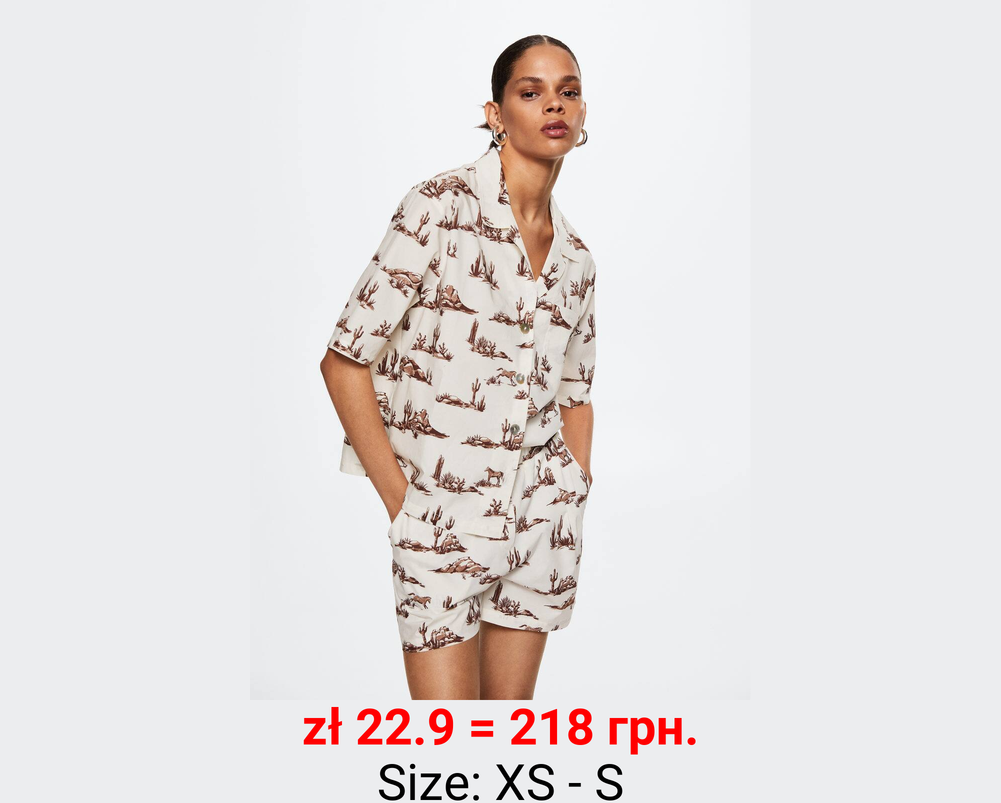 Short algodón estampado