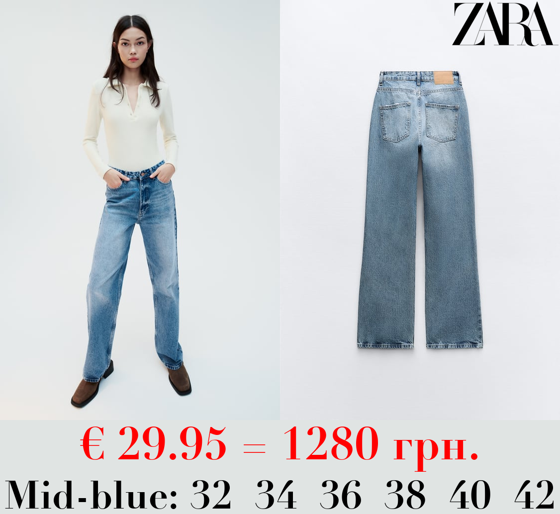 Z1975 STRAIGHT-FIT HIGH-WAIST FULL LENGTH JEANS