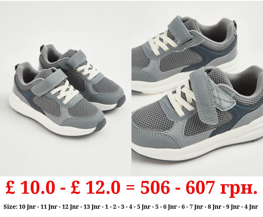 Grey Mesh Trainers