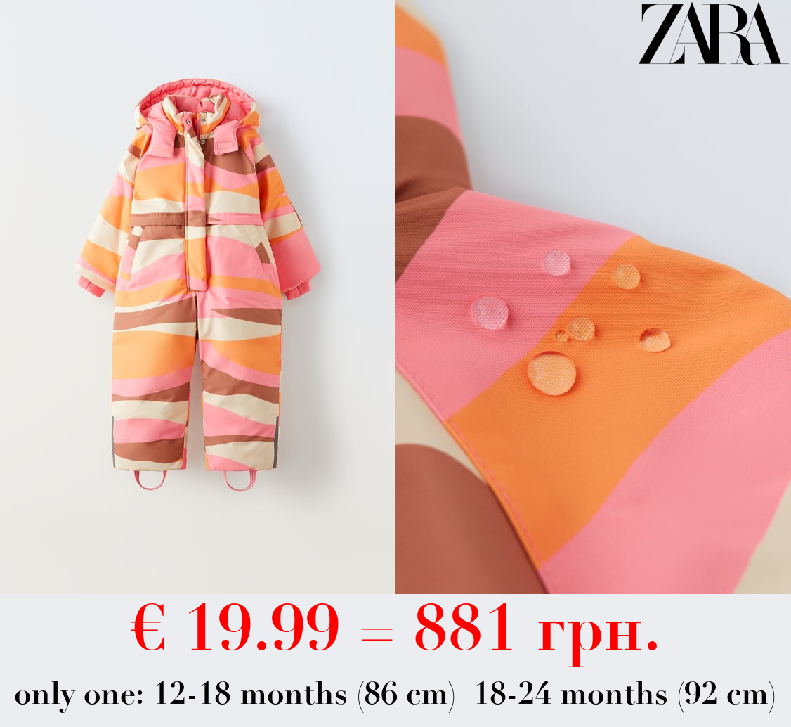 WATER-REPELLENT AND WIND-RESISTANT SKI COLLECTION JUMPSUIT