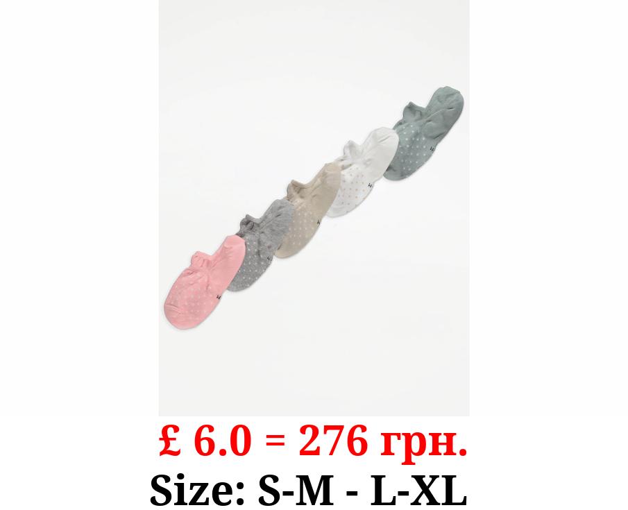 Spot No Show Socks 5 Pack