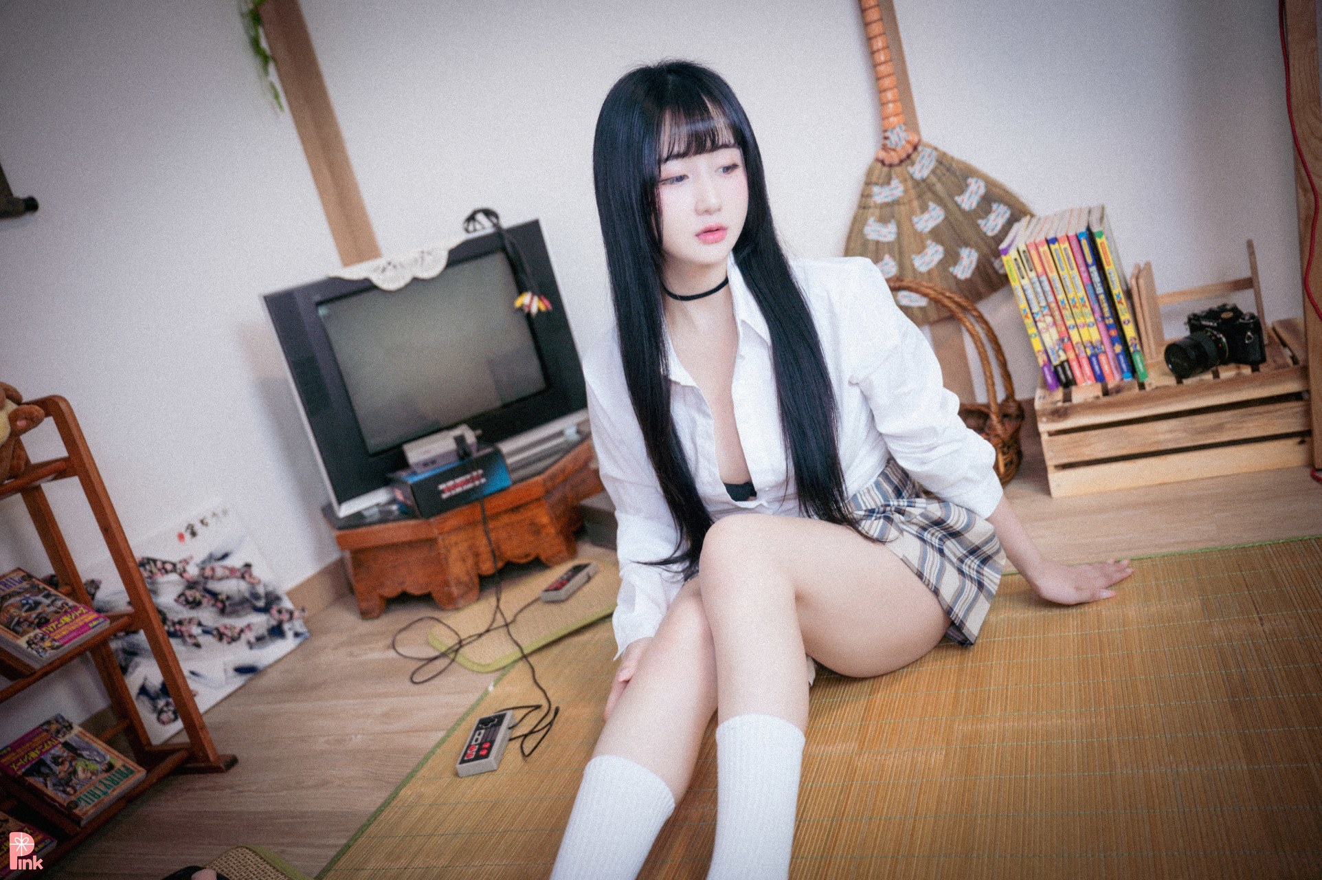 Han Jina 한지나, [PINK] 지나의 교복 생활 (Bright Ver) 30