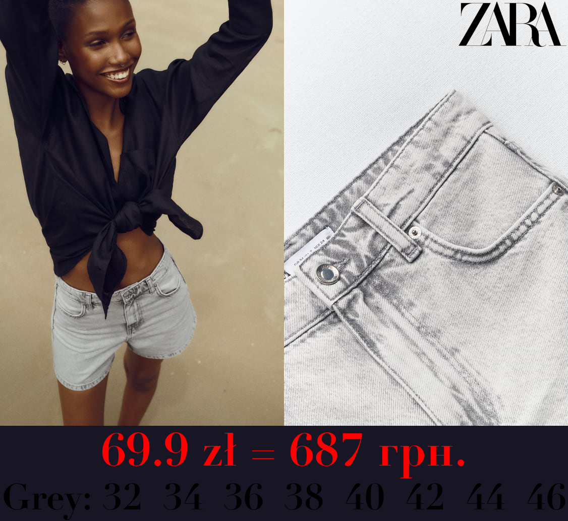 Z1975 DENIM MOM-FIT HIGH-WAIST SHORTS