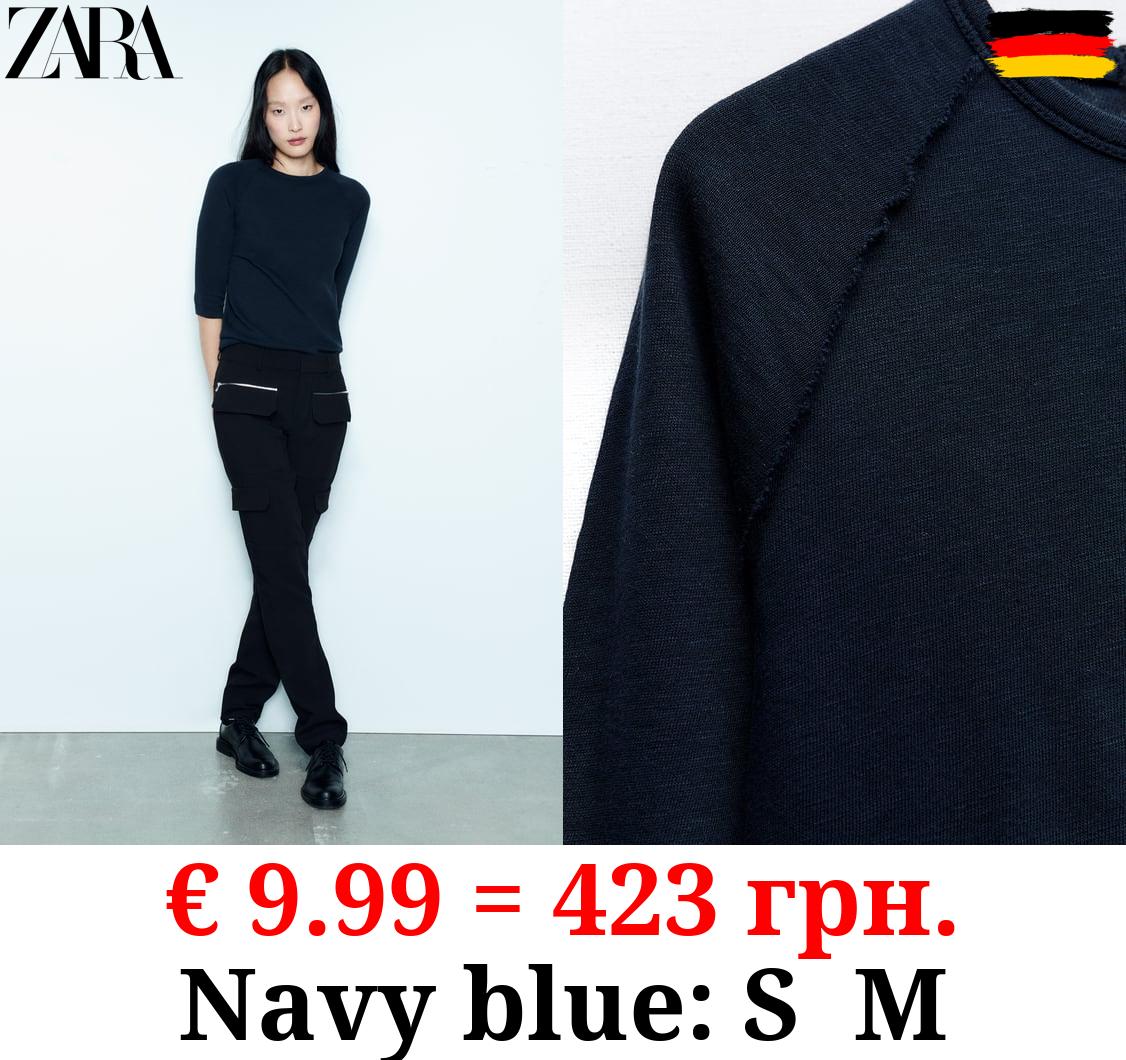 VINTAGE-EFFECT HEAVY COTTON T-SHIRT