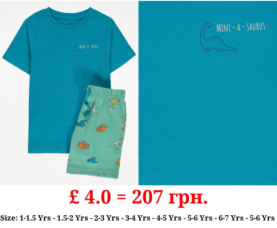 Dinosaur Mini-A-Saurus Kids Matching Family Short Pyjamas
