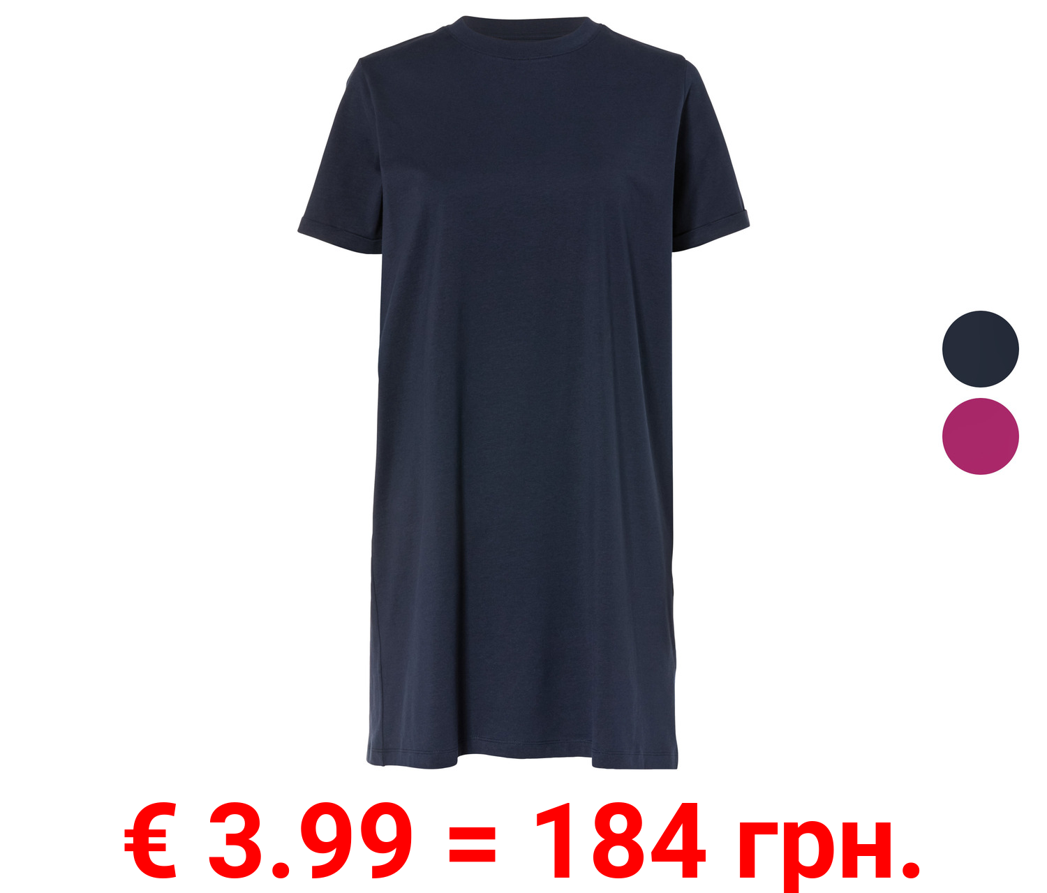 esmara® Damen Kleid, aus reiner Baumwolle