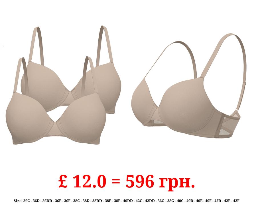 Light Nude Non Padded Underwired Bras 2 Pack
