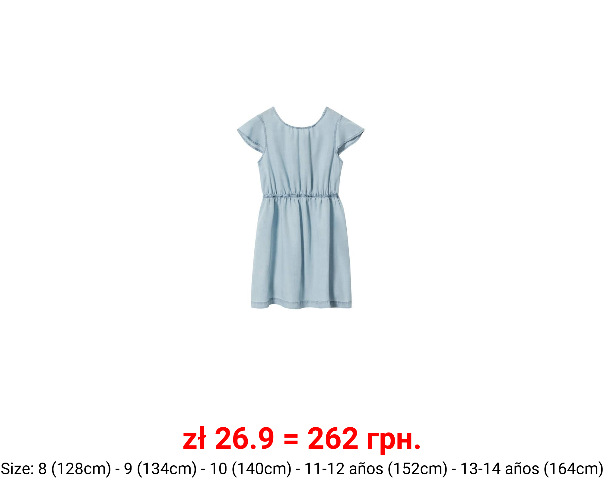 Vestido corto lyocell