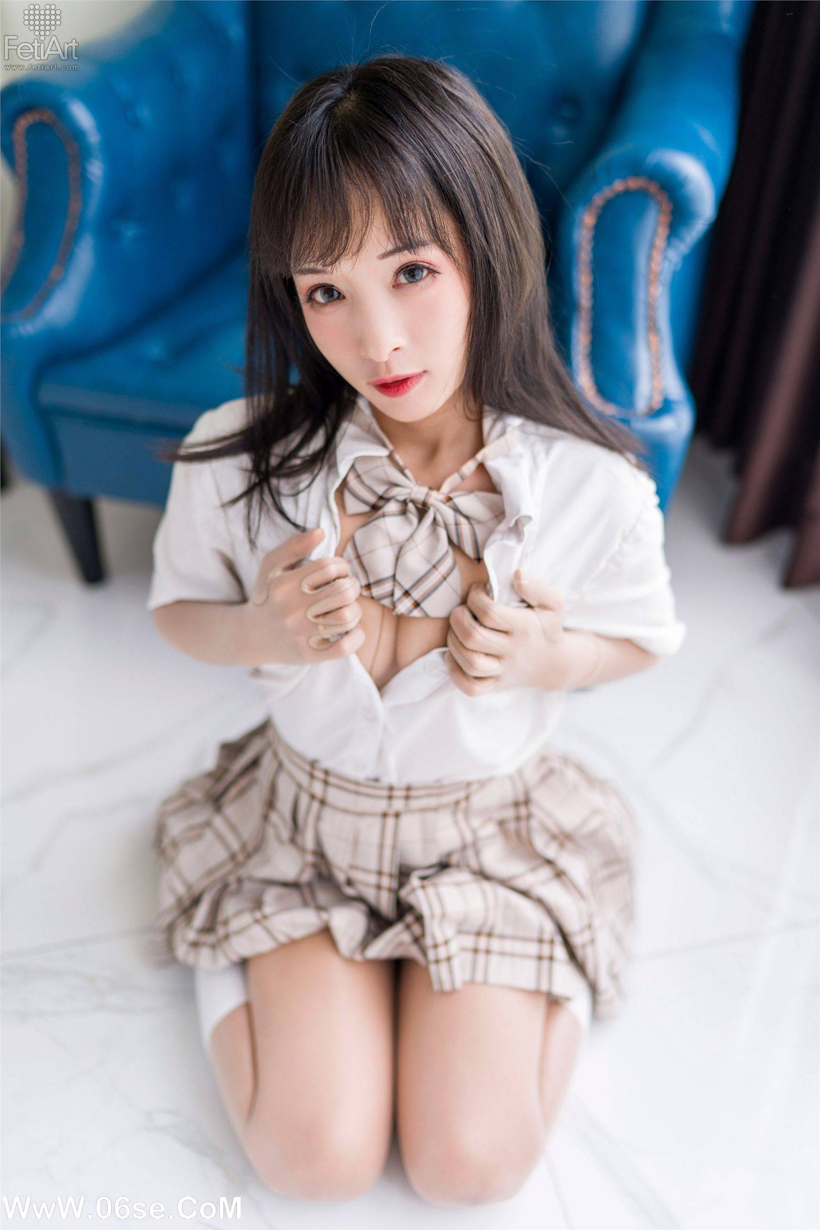 图片[30]-[FetiArt尚物集] NO.00063 Lively School Girl-六色网