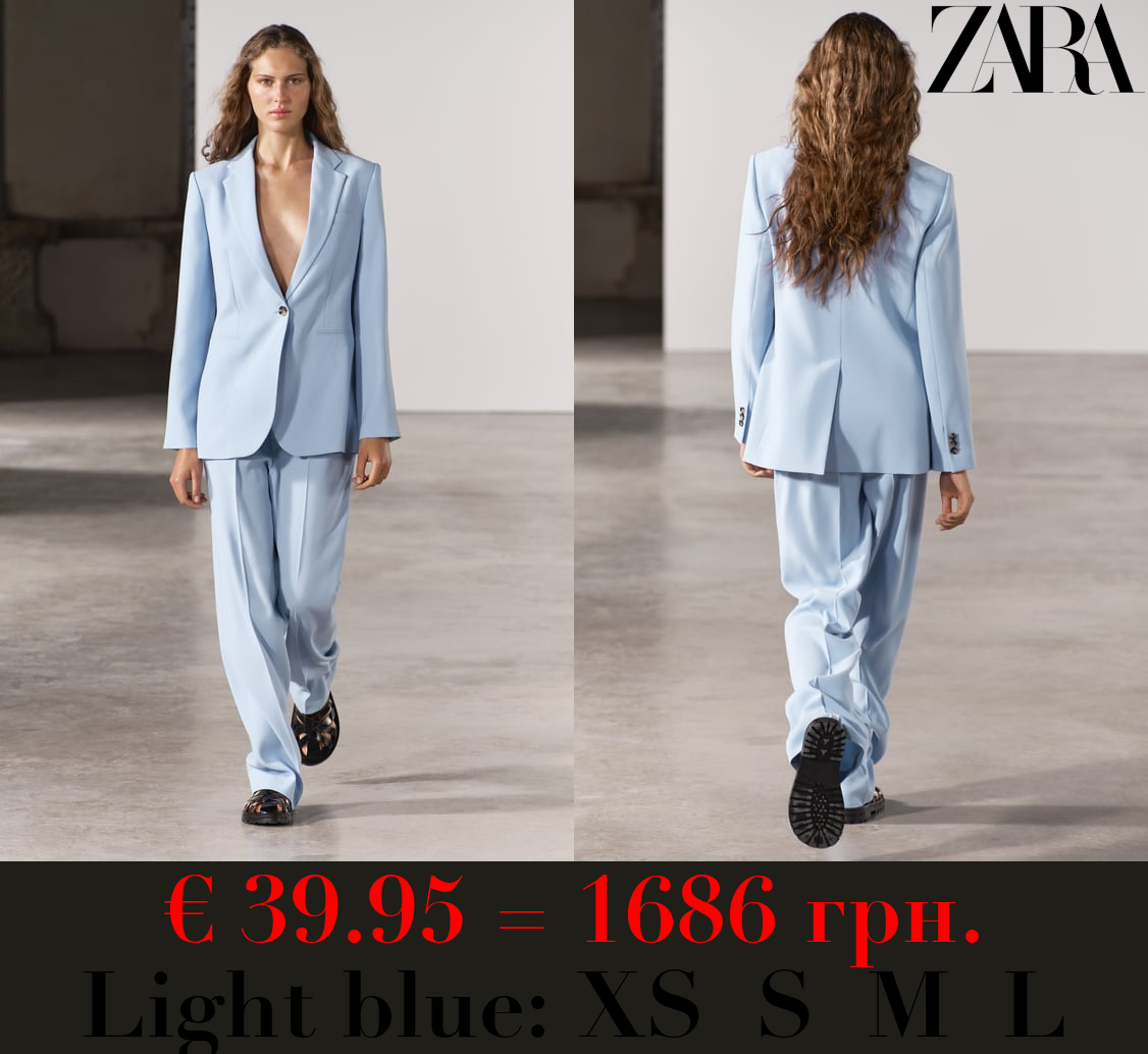 ZW COLLECTION STRAIGHT-LEG FLOWING TROUSERS