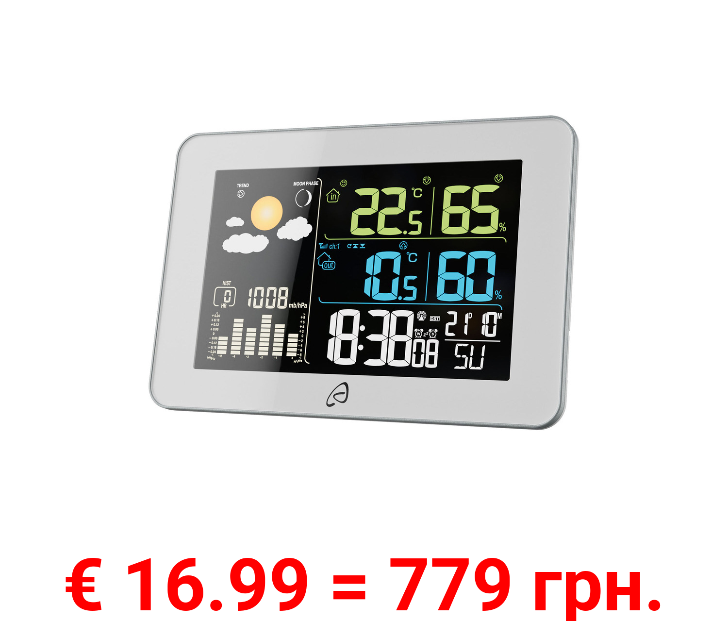 AURIOL® Funkwetterstation mit Farbdisplay