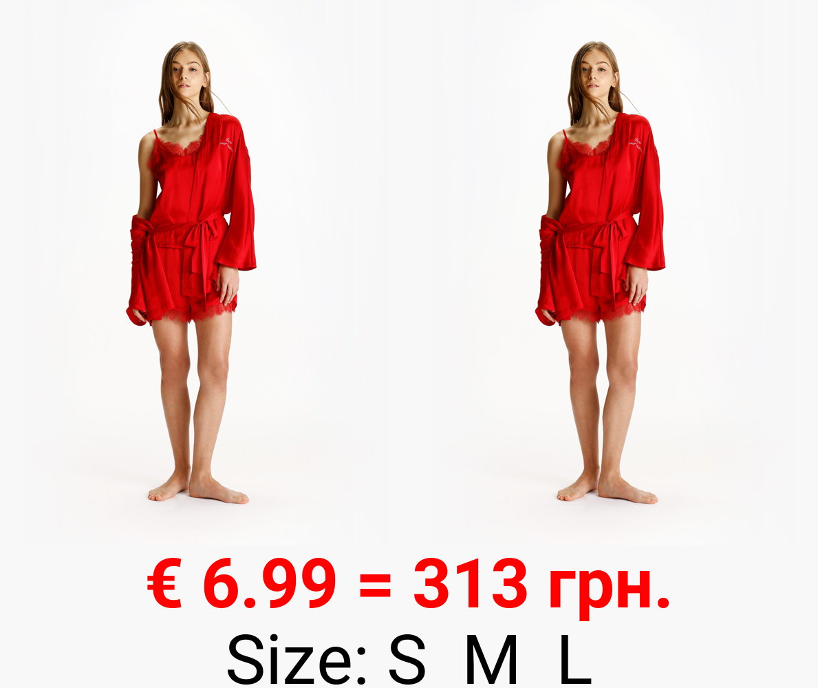 Embroidered dressing gown