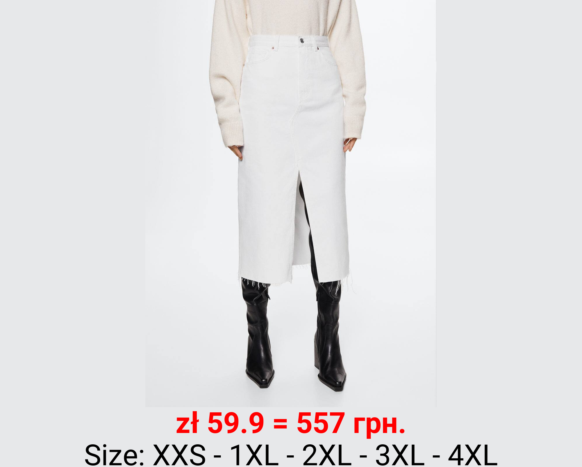 Falda vaquera abertura