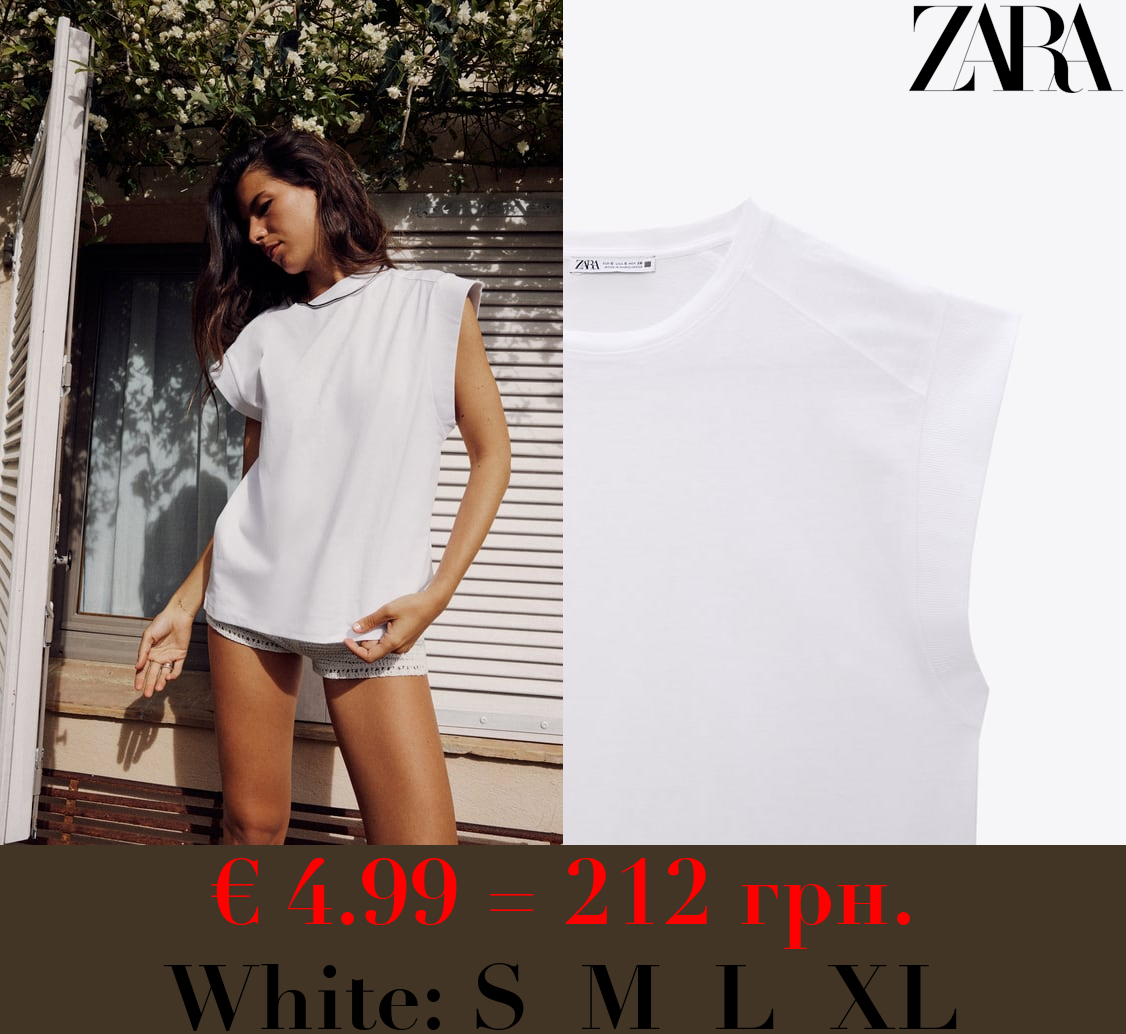 RIBBED COTTON T-SHIRT