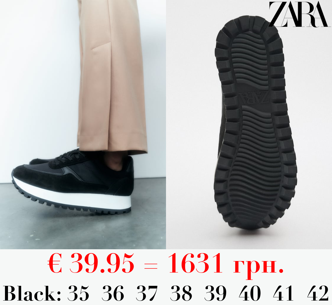 FABRIC PLATFORM RUNNING TRAINERS