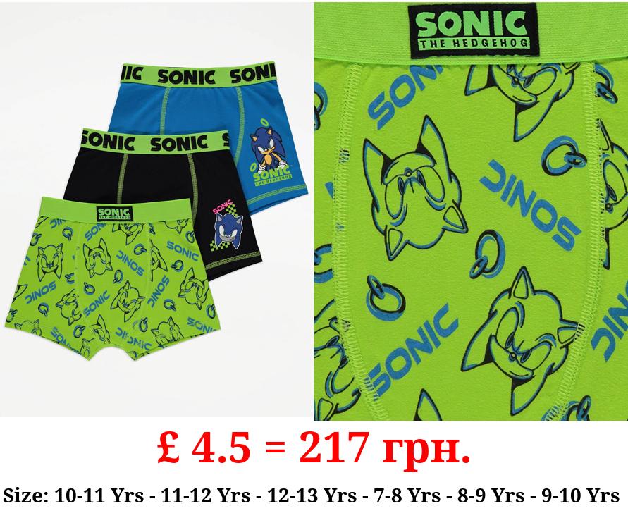 Sonic The Hedgehog Trunks 3 Pack