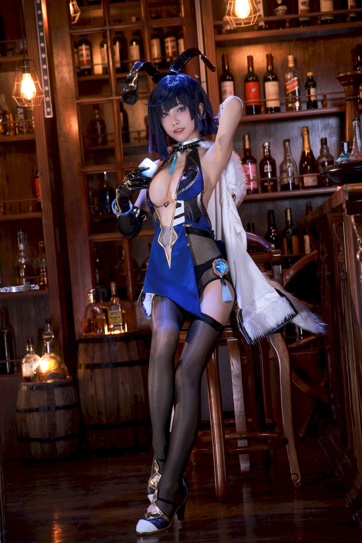 水淼aqua Cosplay 夜兰 Yelan Vol.02 1