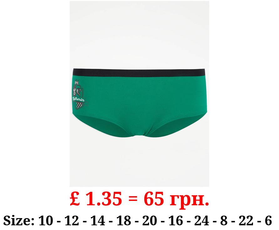 Harry Potter Slytherin Green Short Knickers