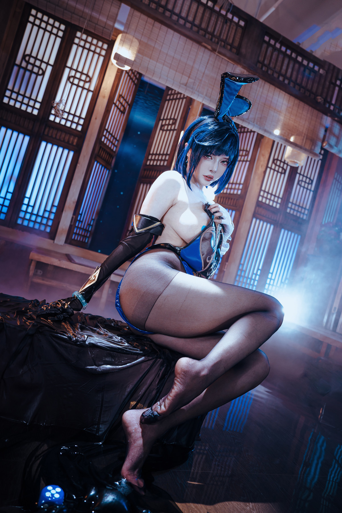 Cosplay 夏小秋秋秋 夜兰 兔女郎 Set.01 44