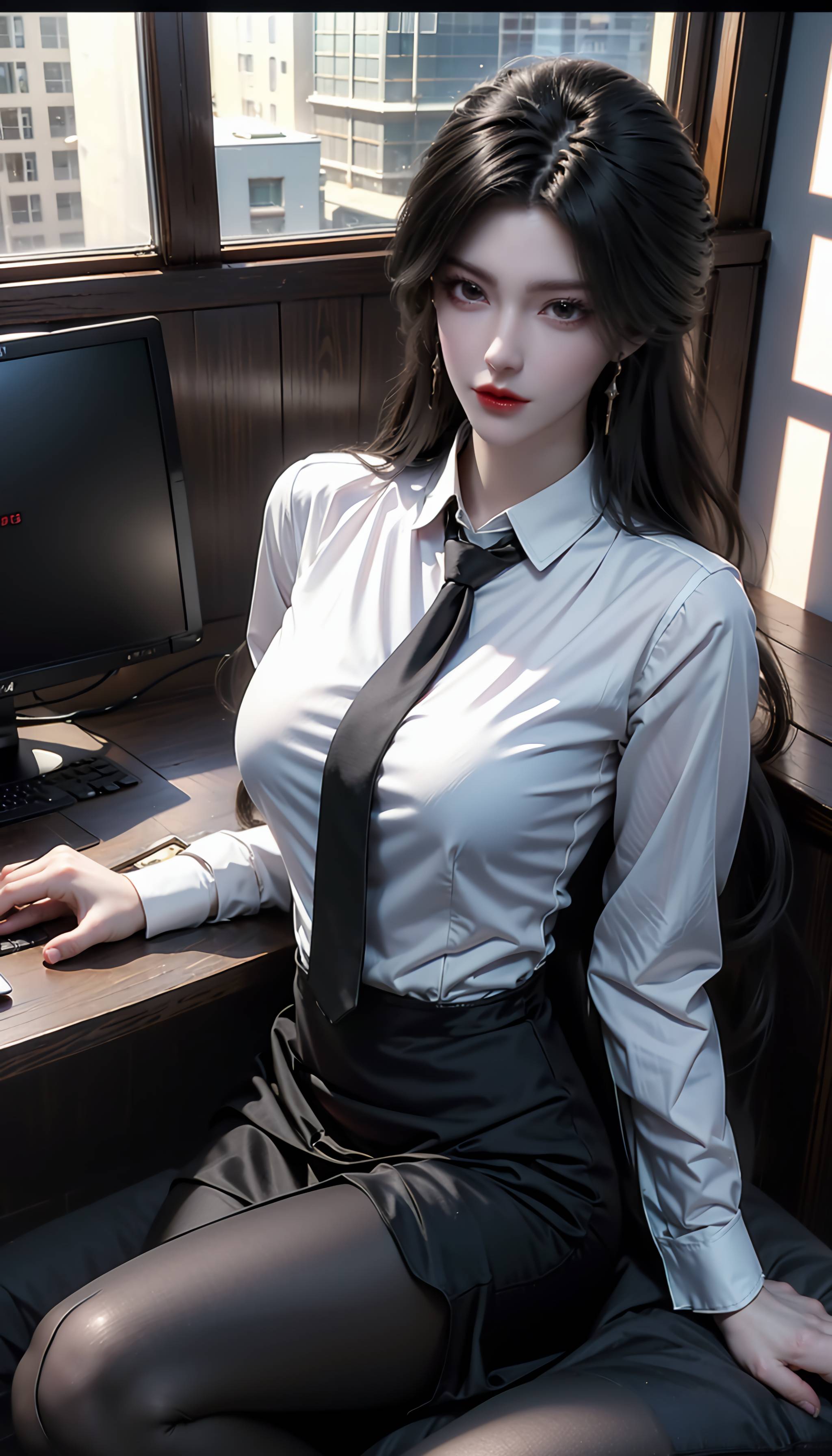 图片[72]-完美世界-柳神 黑丝衬衫-六色网