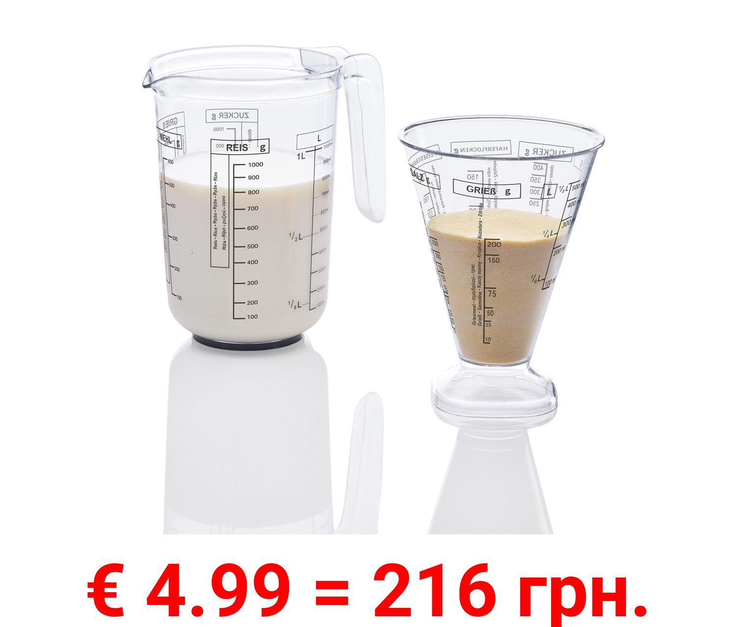 ERNESTO® Messbecher-Set, 2-teilig