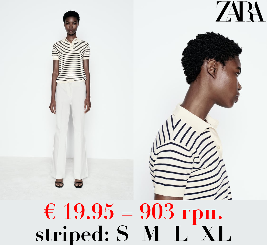 BASIC PLAIN KNIT POLO SHIRT