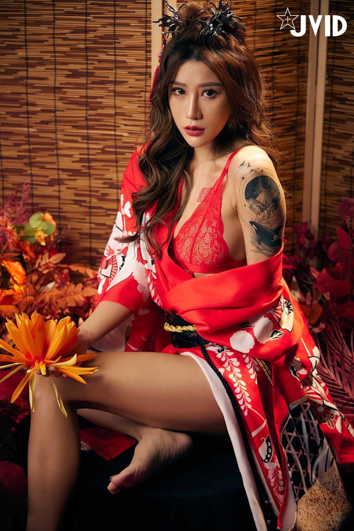 JVID精品 聖上寵幸首選～傾國傾城囍媚娘 婀娜多姿 酥胸外露 Set.01 21