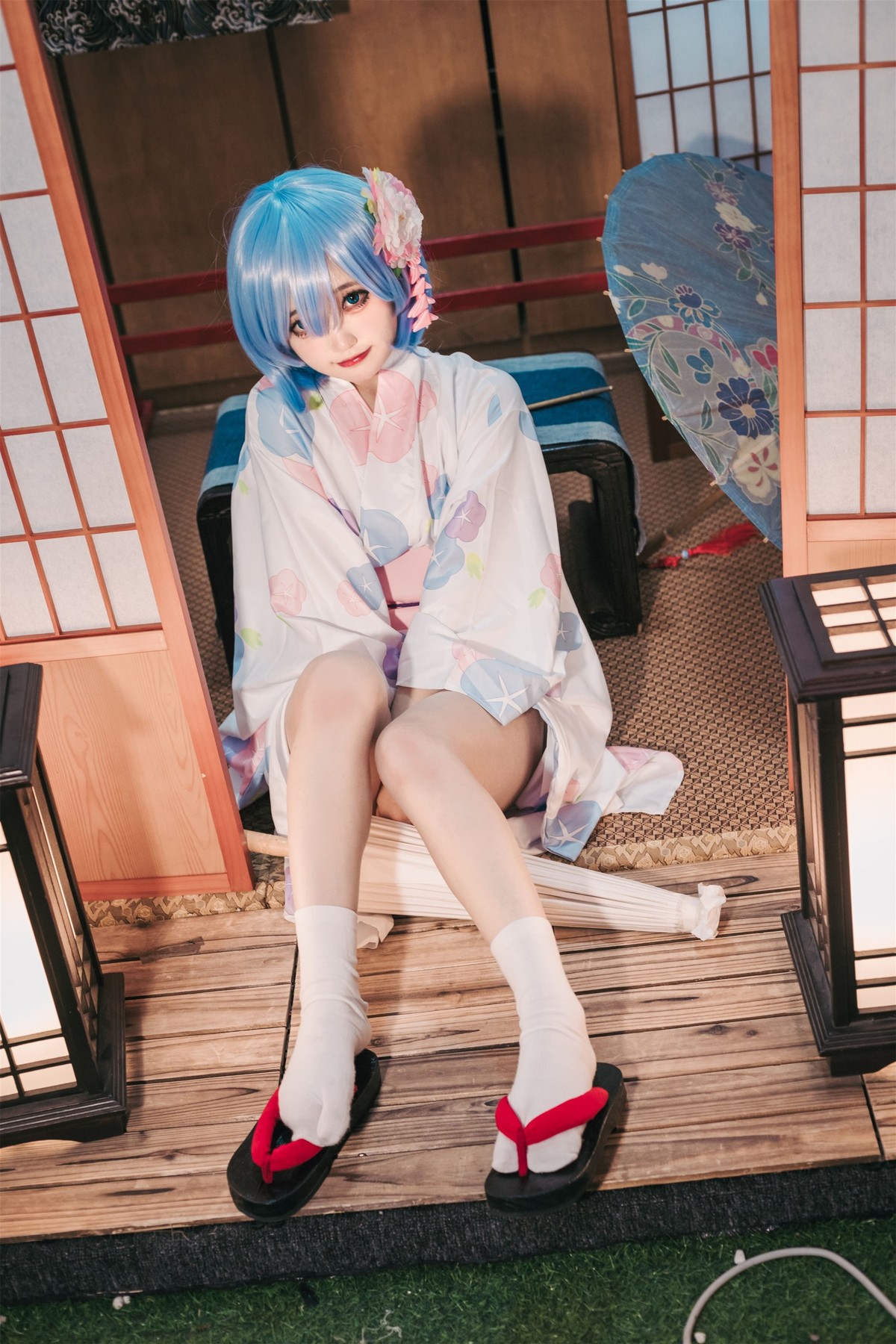 Cosplay 神沢永莉 蕾姆和风 10