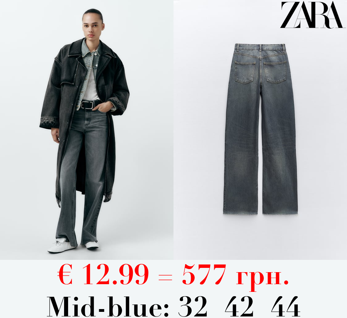 TRF HIGH-RISE WIDE-LEG JEANS