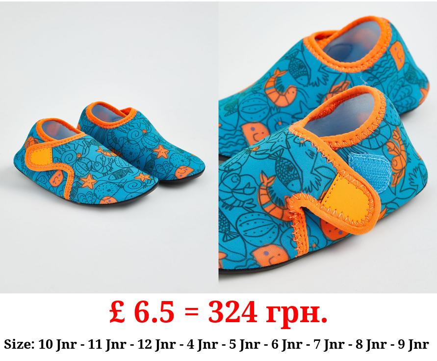 Turquoise Sea Creature Aqua Shoe