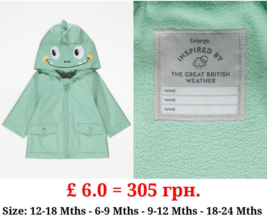 Green Dinosaur 3D Spike Hooded Mac