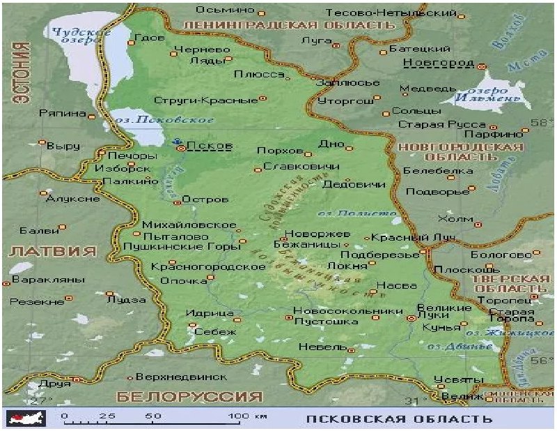 Псковская область на карте. Карта Псковской области. Псков карта области. Карта Псковской обл.