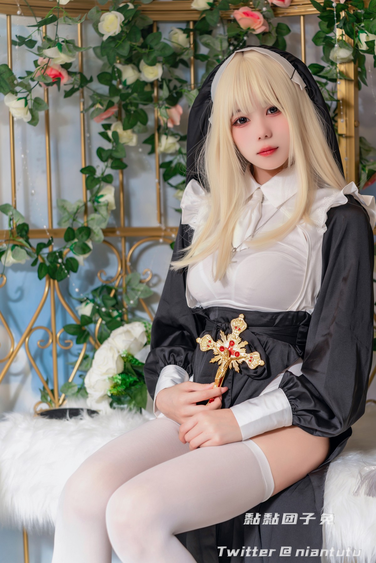 Cosplay 黏黏团子兔 Nun 修女 6