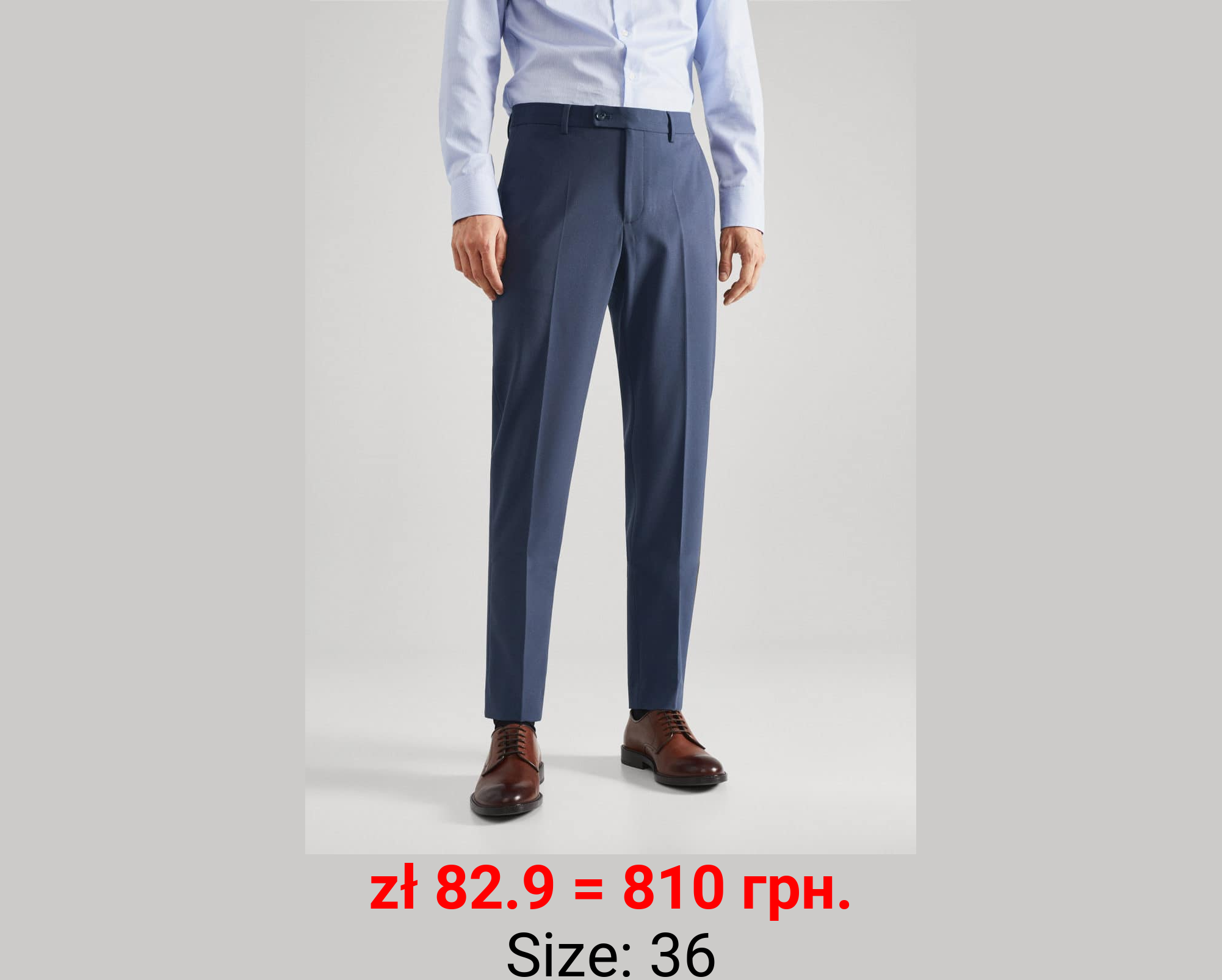 Pantalón traje slim fit