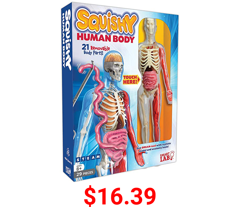 SmartLab Toys Squishy Human Body, Multicolor, Standard
