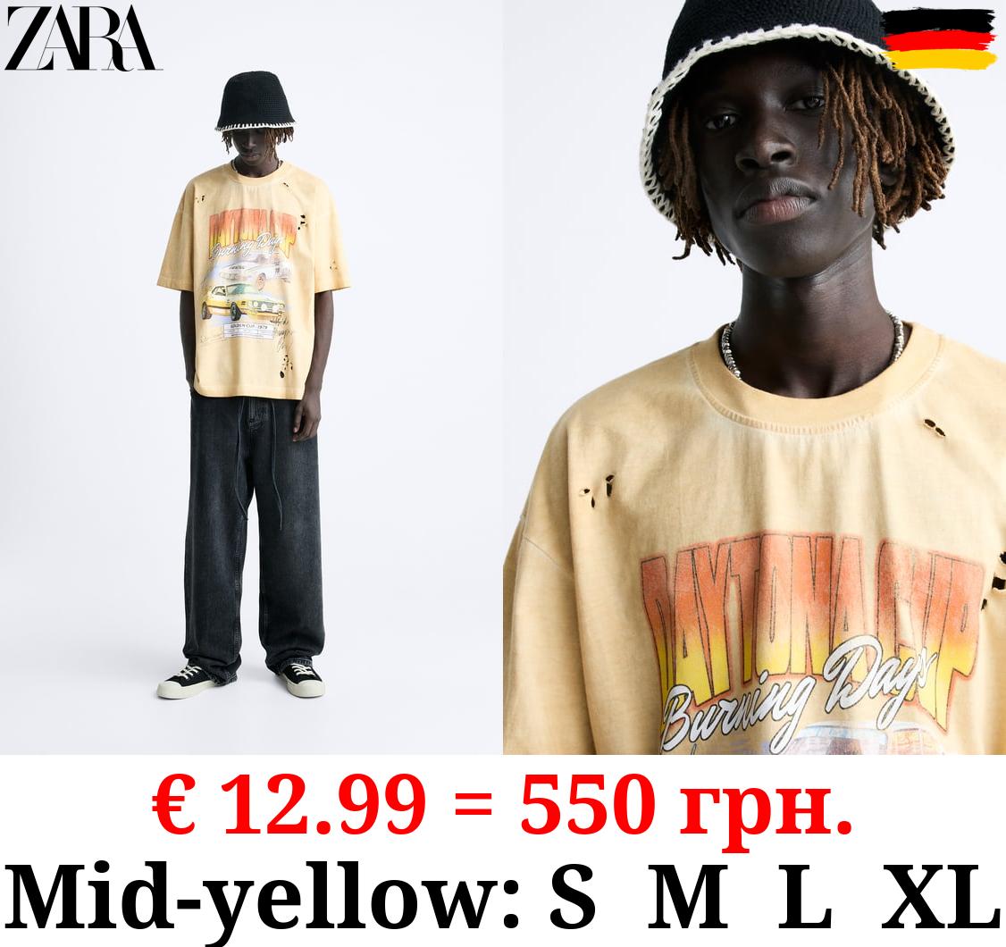 CONTRAST PRINTED T-SHIRT