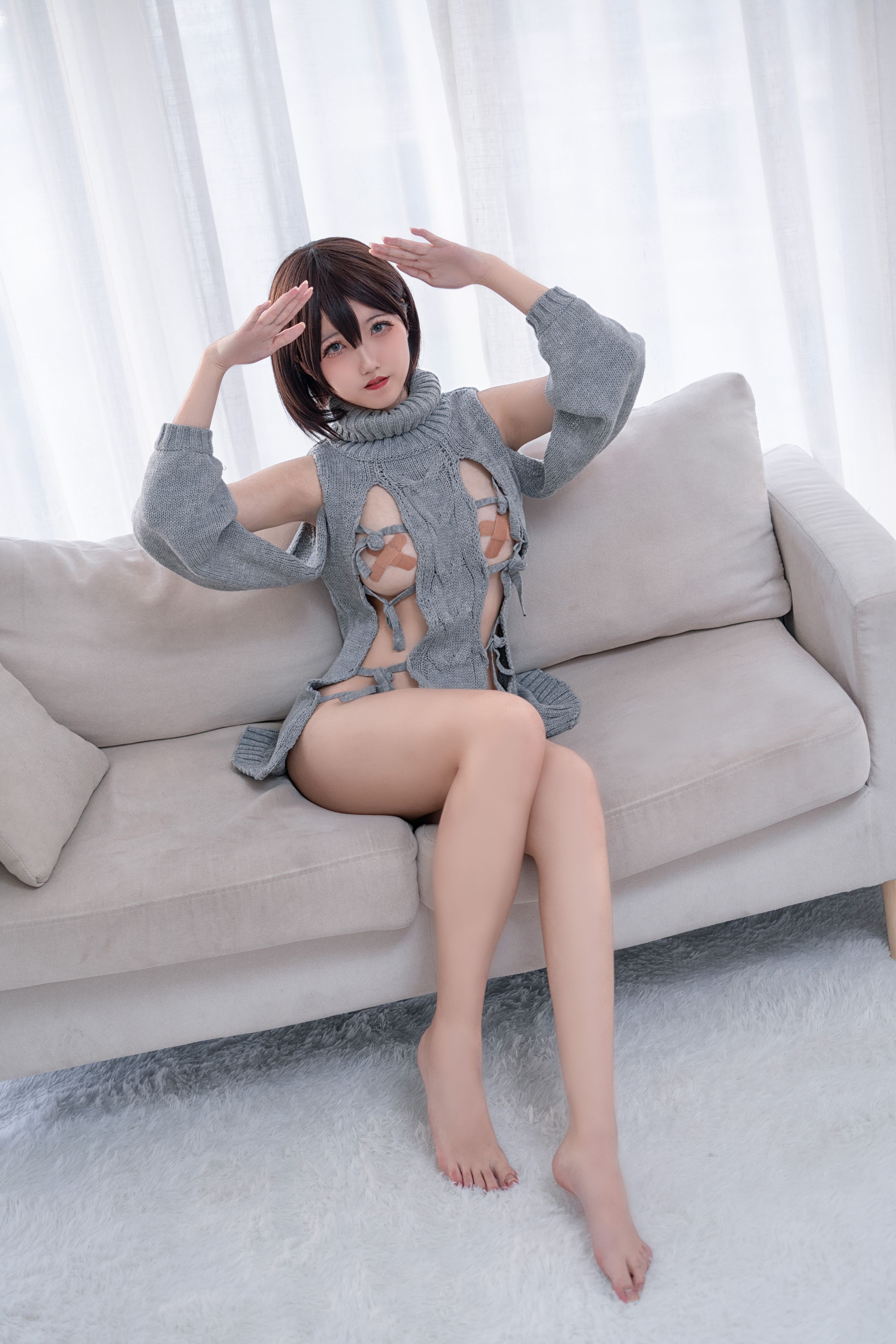 阿薰kaOri - 露背毛衣 [20P-105MB] 8
