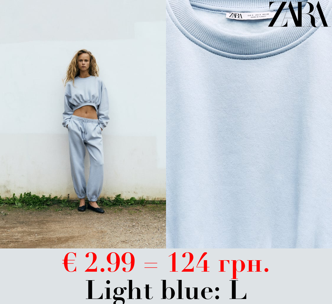 BASIC CROPPED SWEATSHIRT