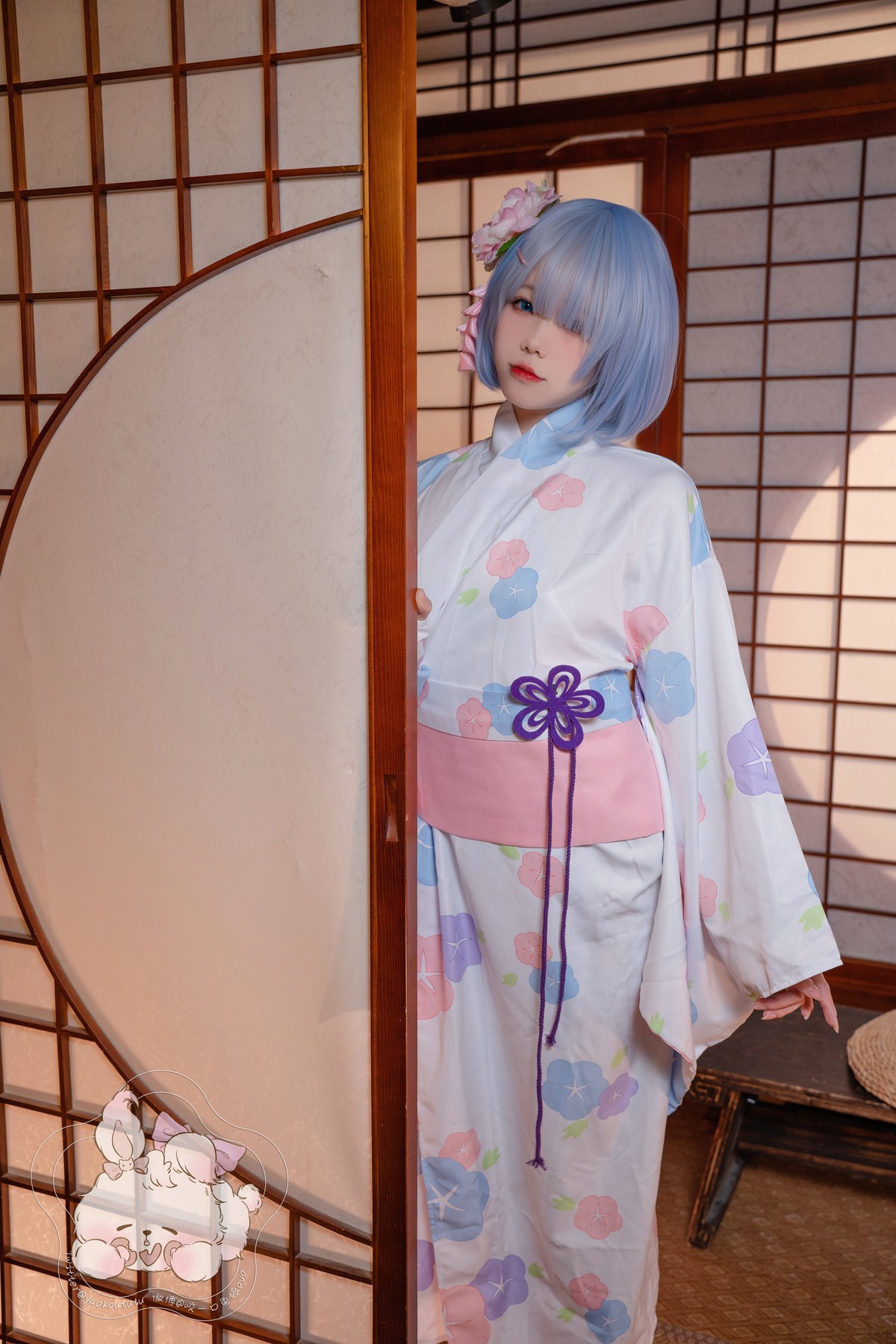 Cosplay 黏黏团子兔 蕾姆夏日祭 1
