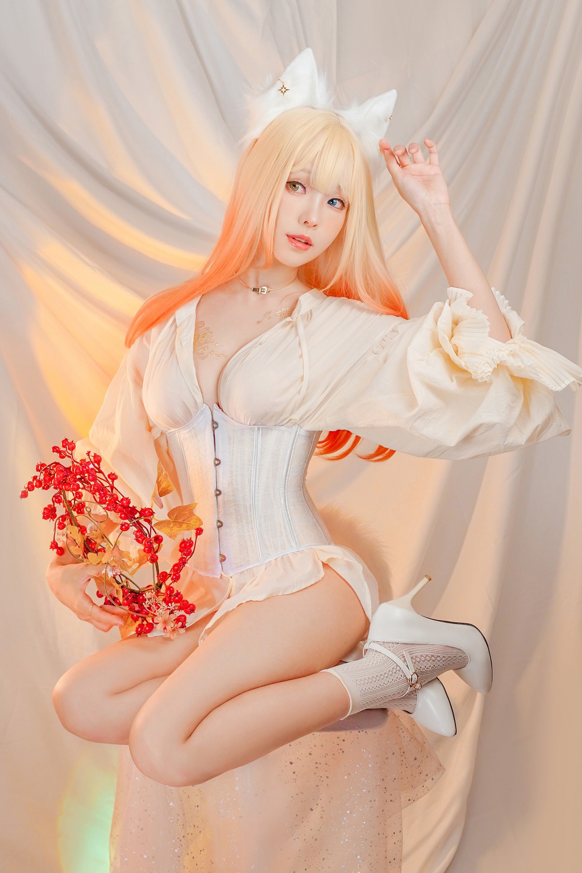 Cosplay ElyEE子 Cat魔女與貓 39