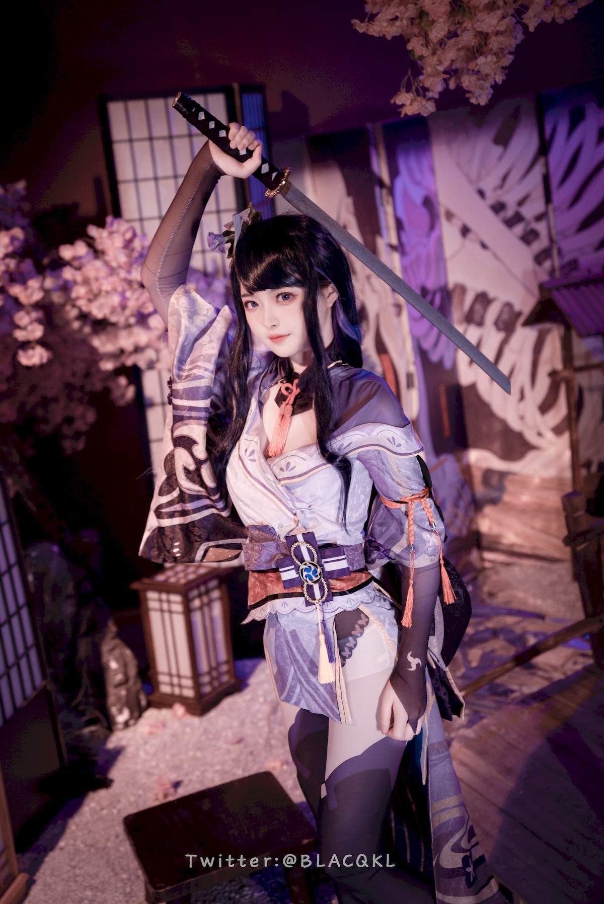 Cosplay 白莉愛吃巧克力 雷電將軍 25