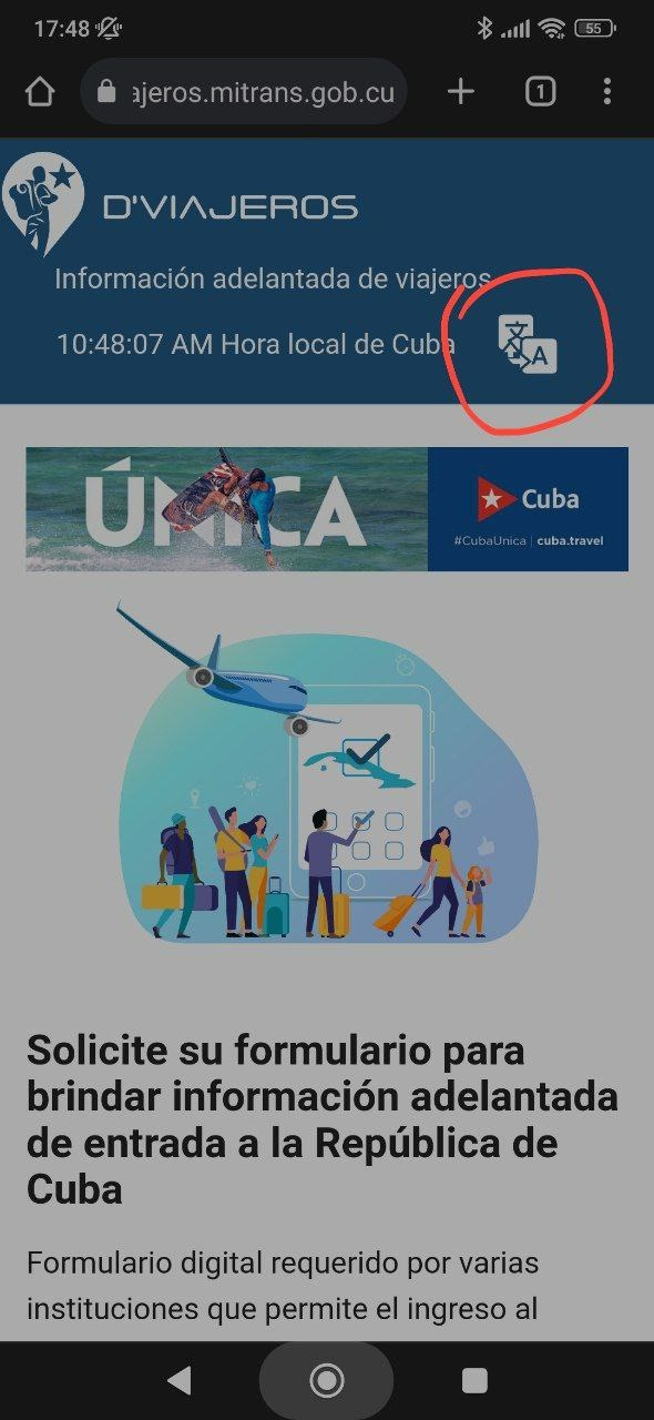 Въездная декларация на Кубу – Telegraph