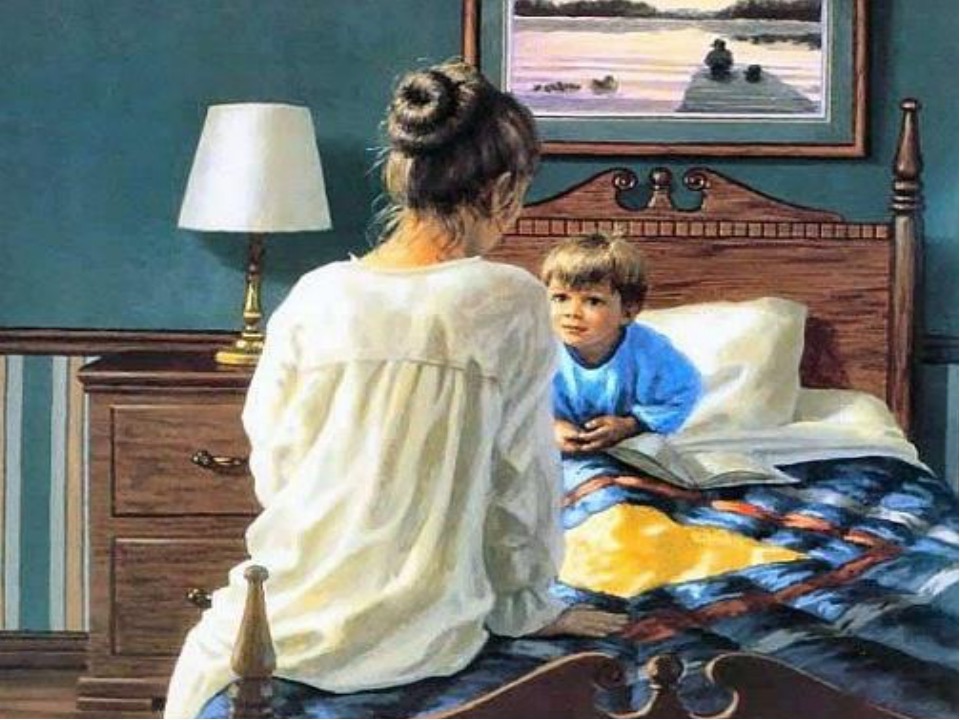 Мама заходит сына комнату. Картина мальчик. Мама с мальчиком картина. Поговорим живопись. Женщина мальчик кровать.
