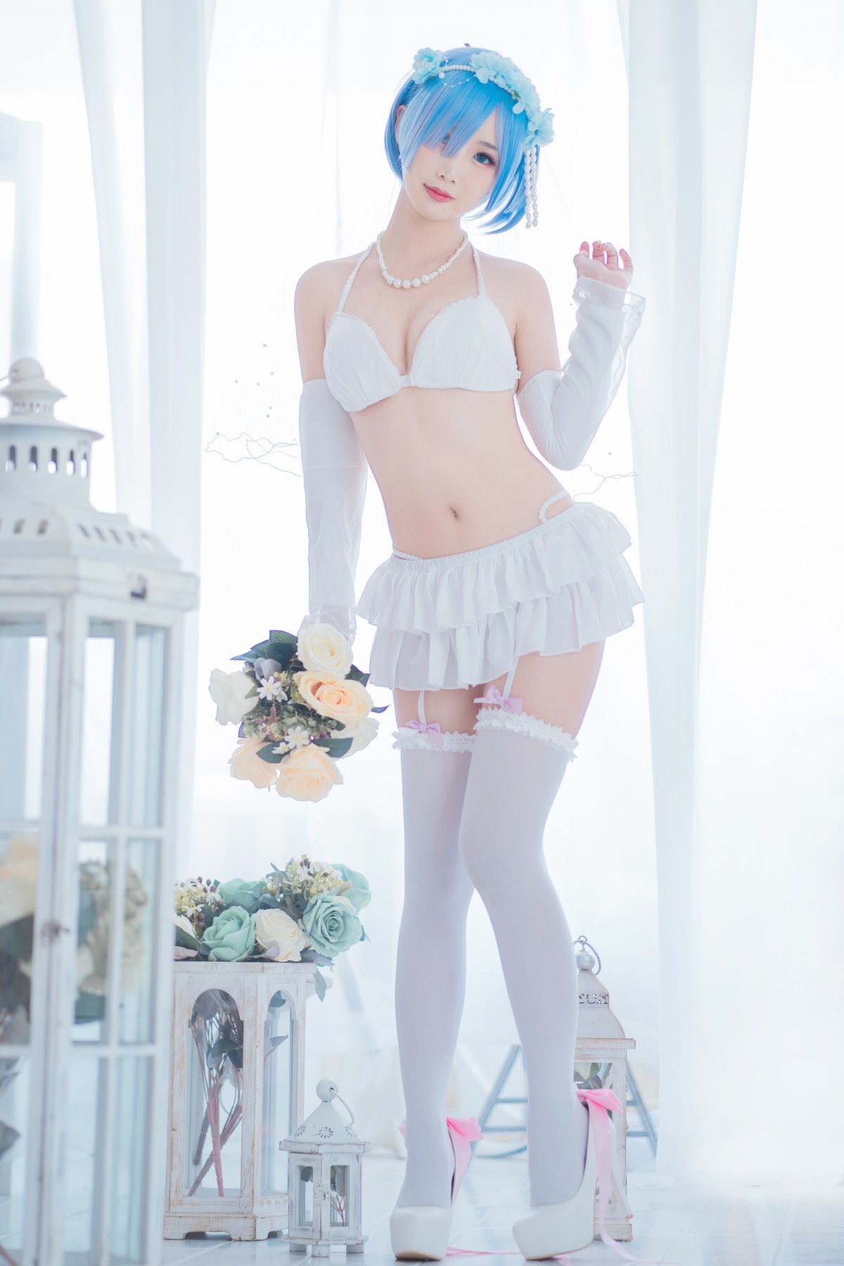 Cosplay 面饼仙儿 花嫁蕾姆 17