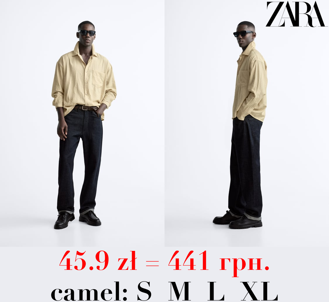 CREASED-EFFECT SHIRT