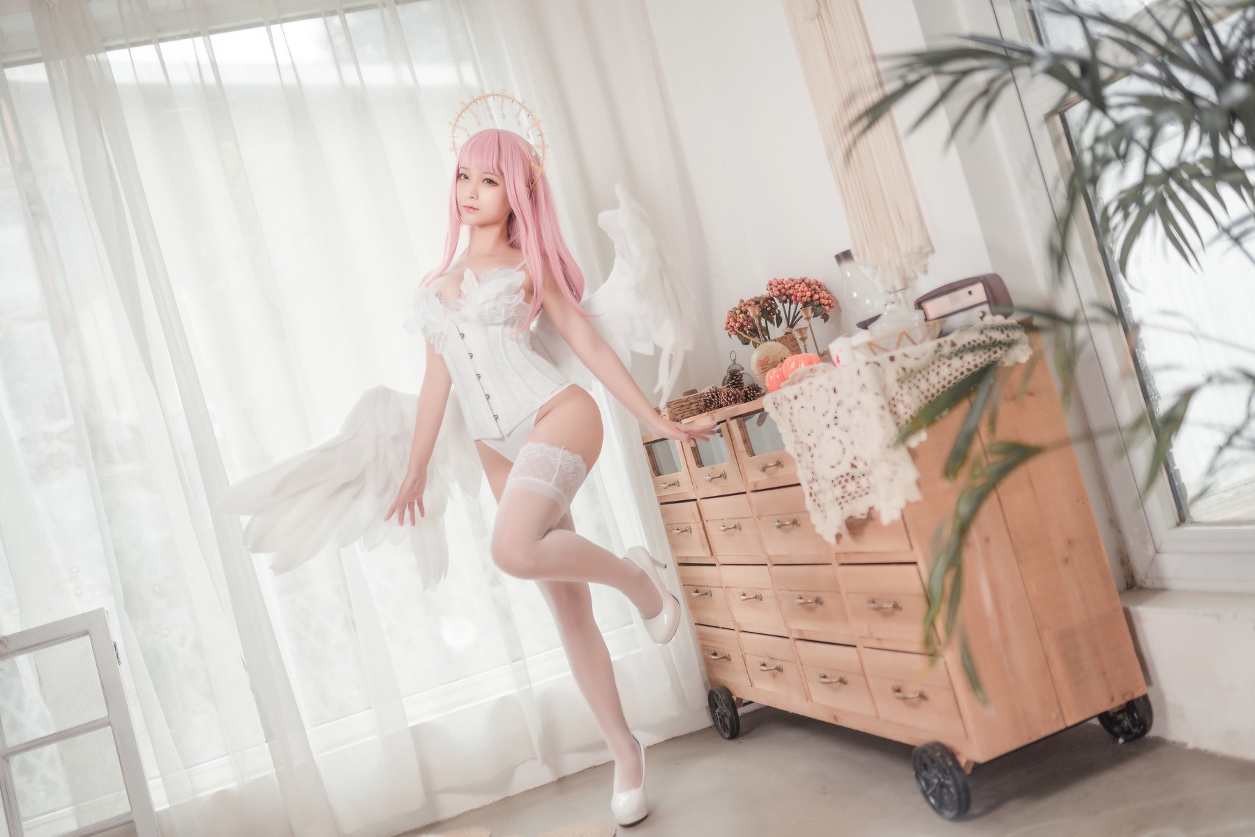 Cosplay 蠢沫沫 Chunmomo 沫沫真爱版 天使本-光天使 37