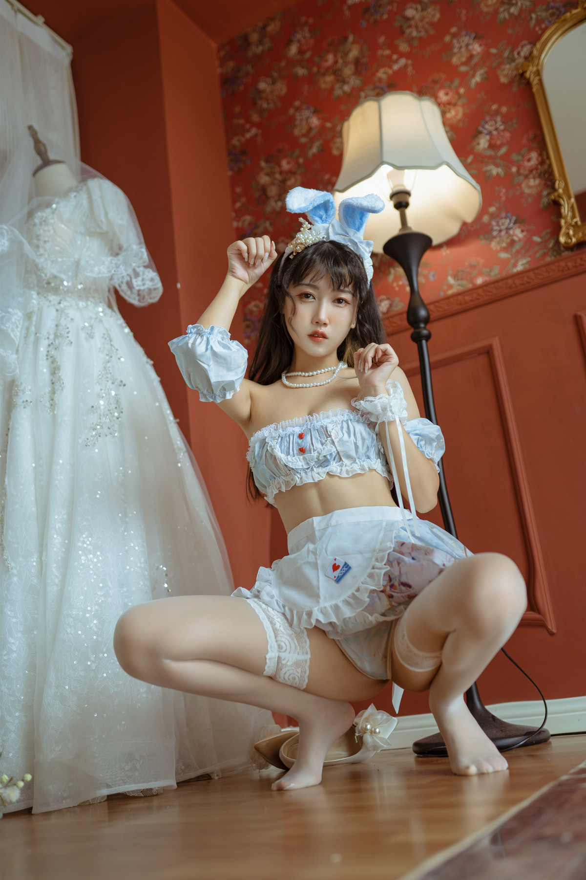 不呆猫 Cosplay 兔子女友 34