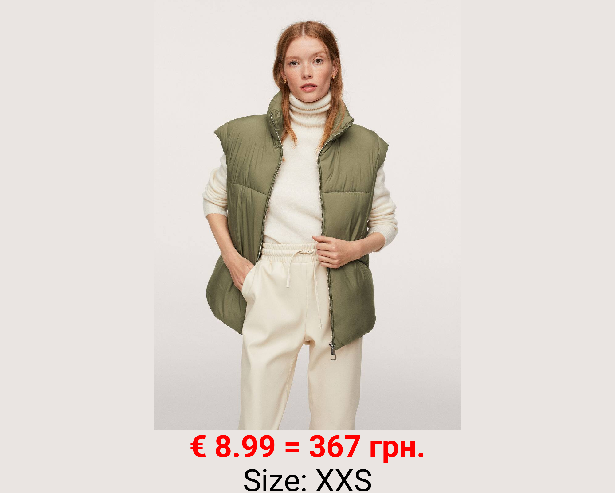 Chaleco acolchado cremallera